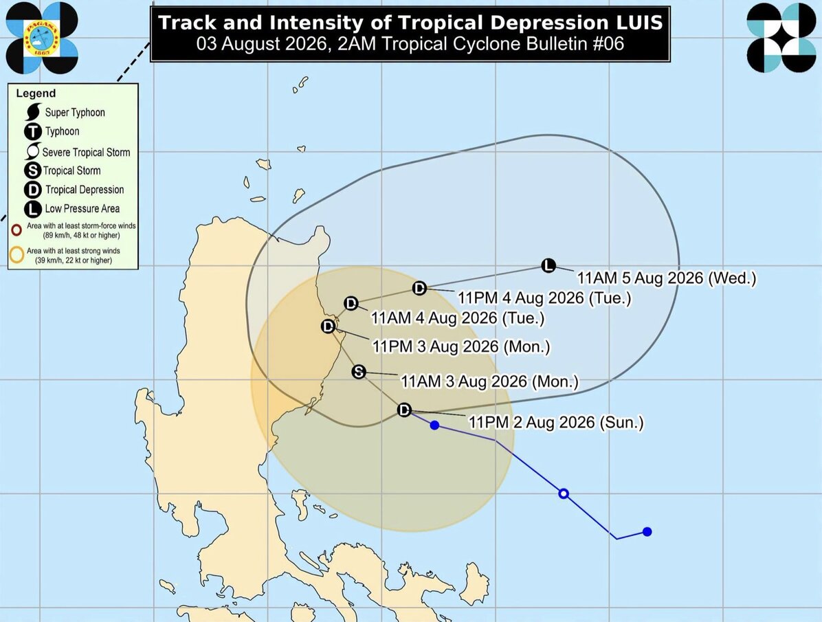 Typhoon Kujira is forecast to form today. Photo: PAGASA