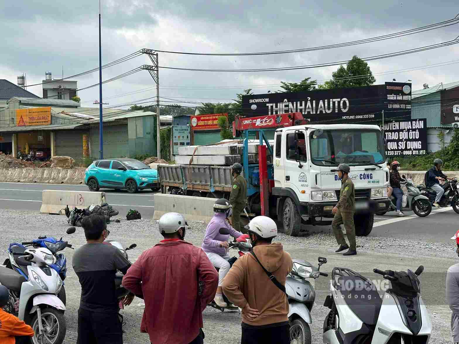 Hiện trường vụ tai nạn. Ảnh: Đình Trọng