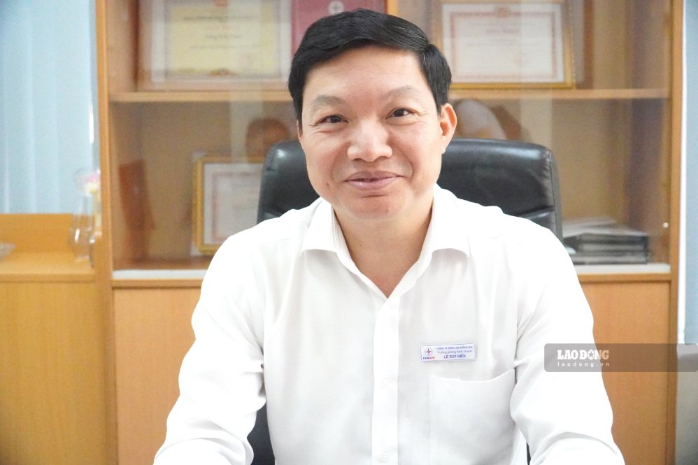 Ông Lê Duy Hiển, Trưởng phòng Kinh doanh, Công ty Điện lực Đồng Nai. Ảnh: PV