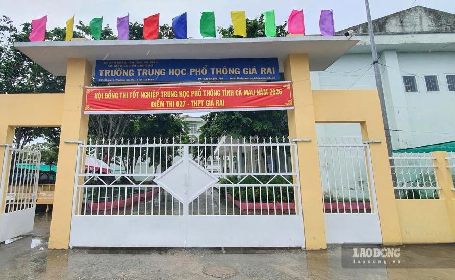 Trường THPT Giá Rai, Cà Mau sẽ tiếp nhận Trường THPT Nguyễn Trung Trực để trở thành Trường THPT Giá Rai, Cà Mau. Ảnh: Nhật Hồ.