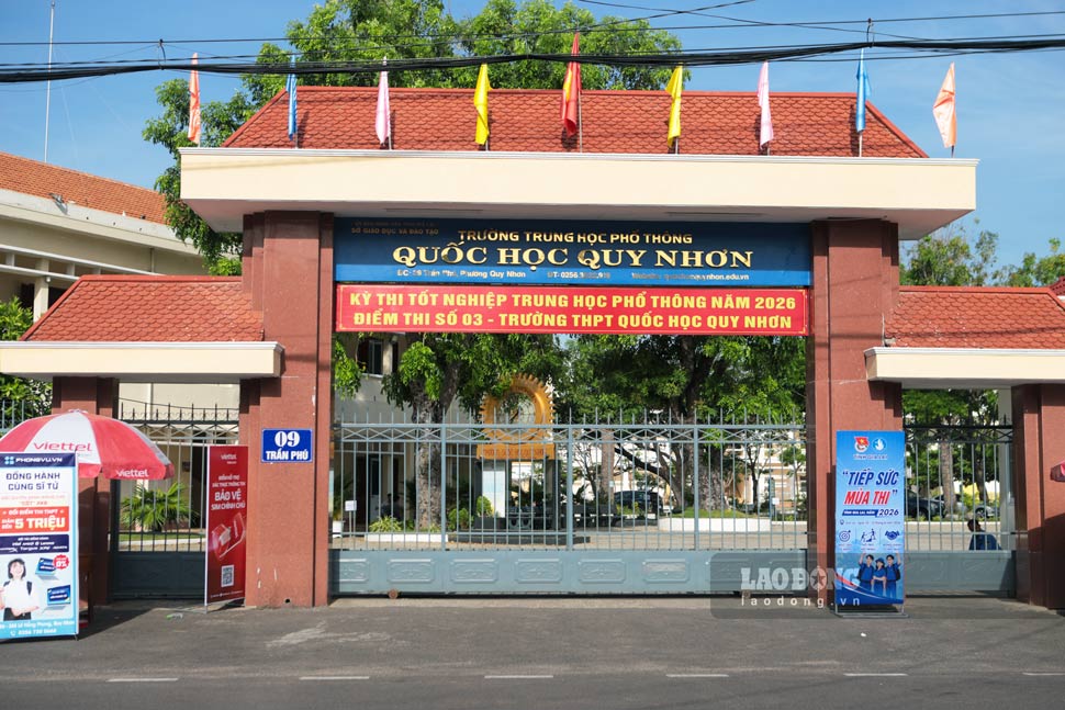Quy Nhon National High School (Quy Nhon ward, Gia Lai). Photo: Hoai Phuong