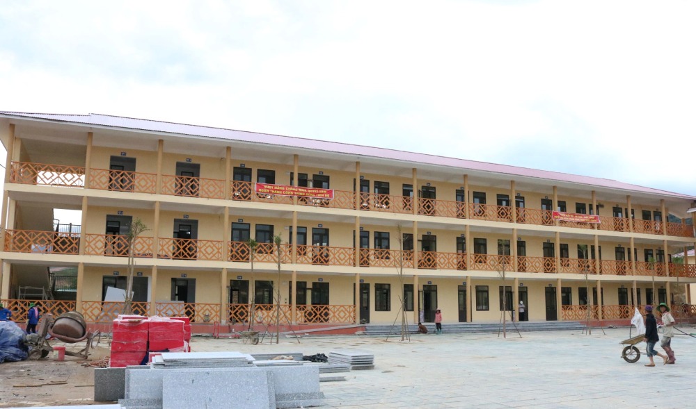 Phổ thông nội trú liên cấp TH - THCS xã Sốp Cộp và xã Mường Lạn, tỉnh Sơn La. Ảnh: Thuý Hà/Sonla.gov.vn