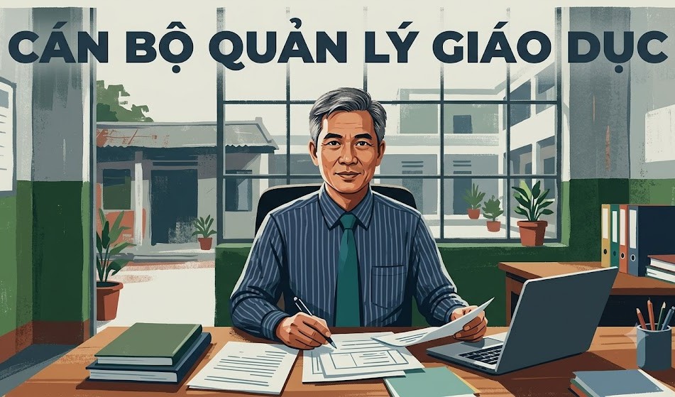 Individuals who are not teachers but hold leadership and management positions for 05 years or more or individuals in charge of education and training work under the cultural and social departments of the commune-level People's Committee who have worked in the Education sector for 05 years or more are eligible to receive the Medal "For the Cause of Education". Photo created by AI