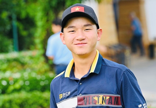 Golfer Nguyen Anh Minh is 1 of 5 faces of Vietnam who will participate in the Asia-Pacific Amateur Championship 2026 in October. Photo: VGA