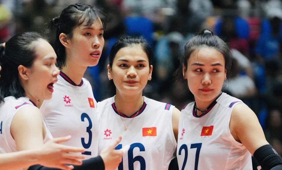 Chủ công Vi Thị Như Quỳnh (16) vẫn sẽ là thành viên thi đấu bóng chuyền tại ASIAD 20 cùng Thể thao Việt Nam. Ảnh: VFV