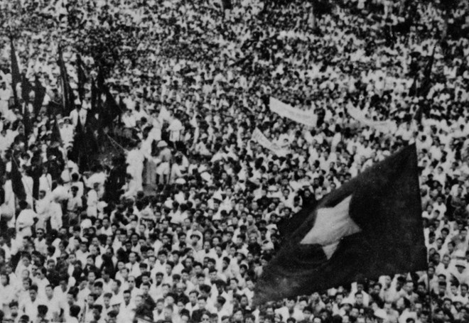 Historical image of the August Revolution in 1945. Documentary photo TTXVN