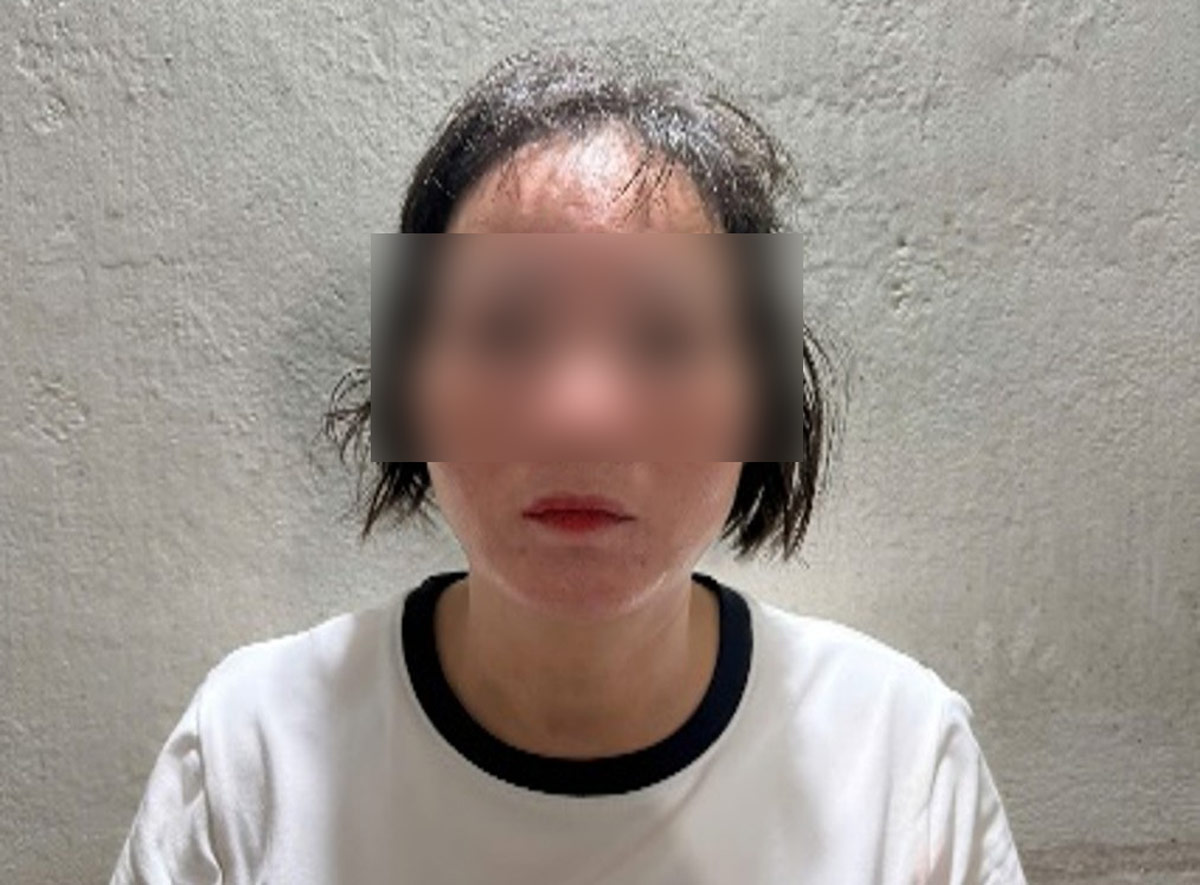 Bị can Nguyễn Thị Dung, người bị khởi tố về hành vi chứa mại dâm và môi giới mại dâm. Ảnh: Công an Quảng Ninh