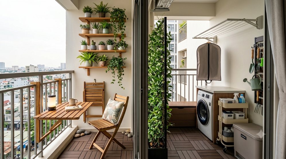 Apartment balcony of a few square meters, doing this to become the most worthwhile place. Illustration photo: AI