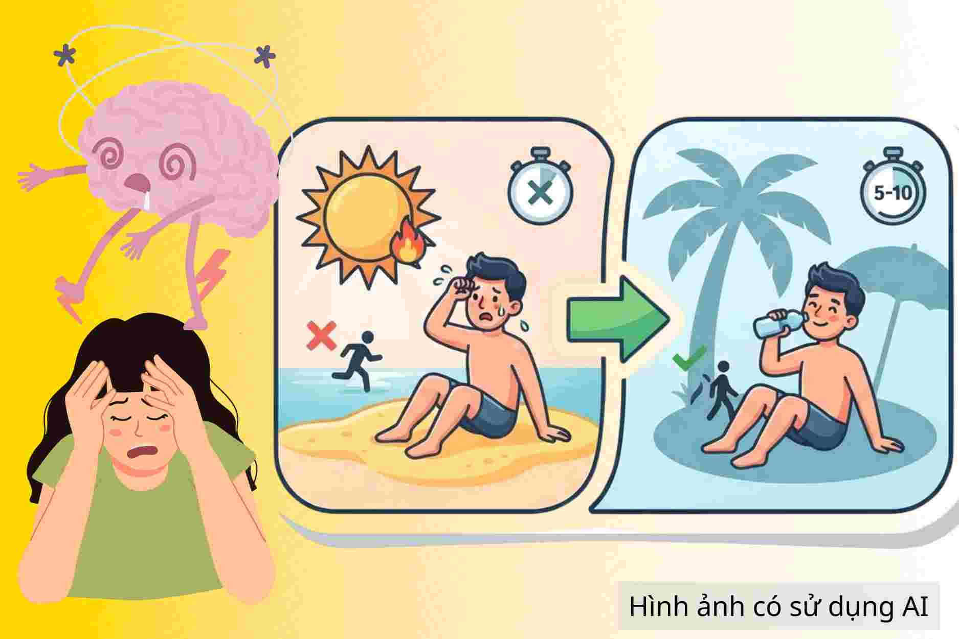 How to prevent the risk of headaches after swimming in the sunny weather