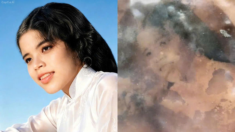 Portrait photo of a woman before and after being restored by functional forces. Photo: Quang Cuong (Da Nang City Military Command)