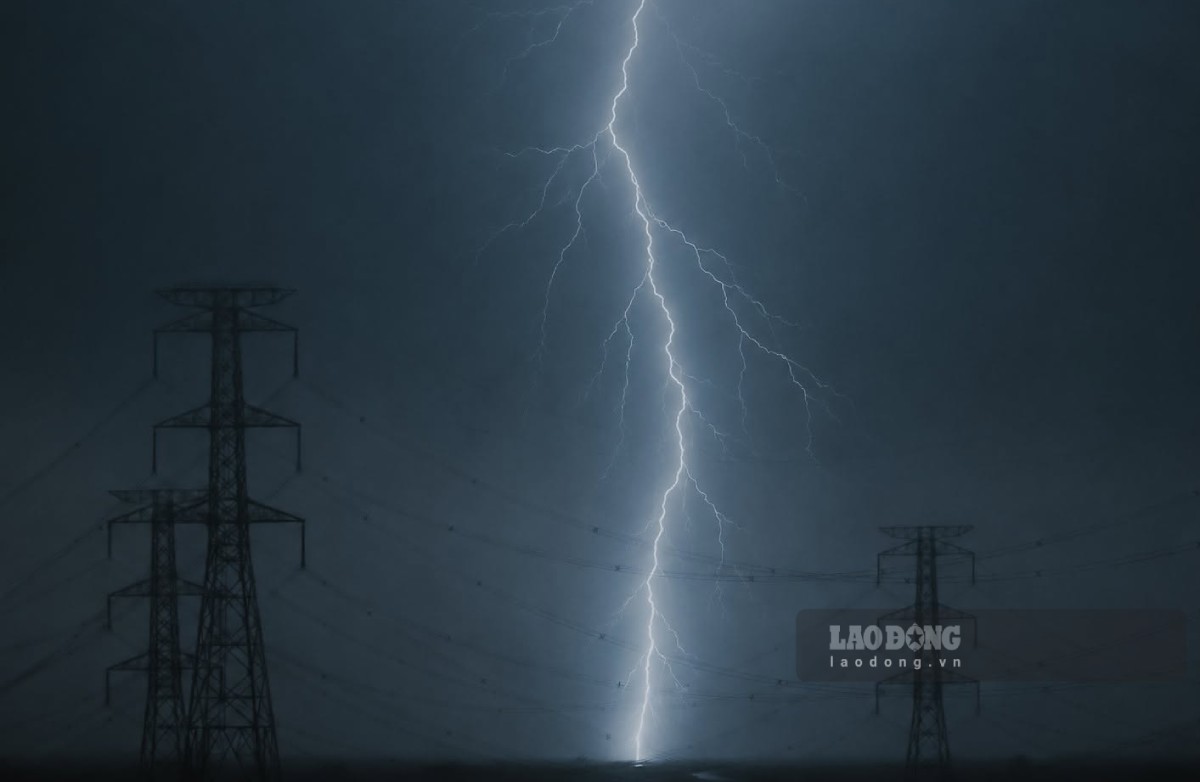 2 people died from lightning strikes in Rang Dong commune, Ninh Binh province. Illustrative photo: Trong Cung