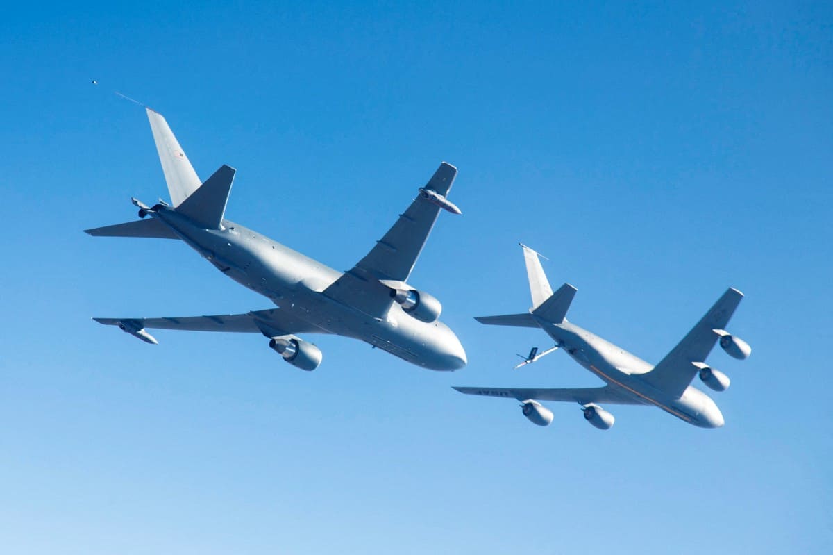 US KC-46A air refueling aircraft. Photo: AFP