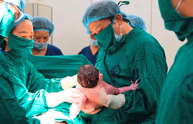 Vietnam is having many birth promotion policies. Photo: Central Obstetrics and Gynecology Hospital