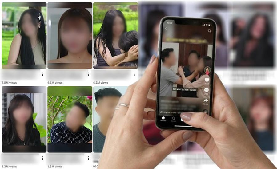 Short videos with dramatic and harmful topics such as jealousy, drama, superstition... are often prioritized by algorithms on social networks. Graphics: Duong Dong