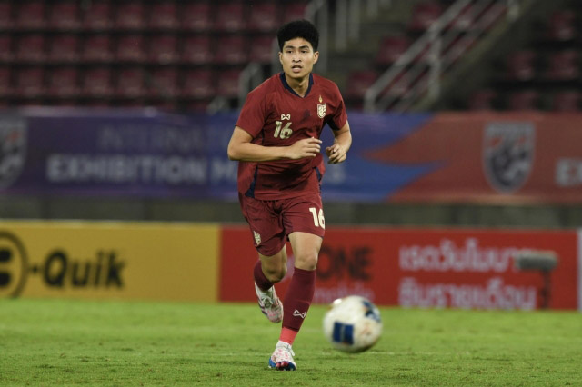 Midfielder Seksan Ratree of Thailand national team. Photo: FAT