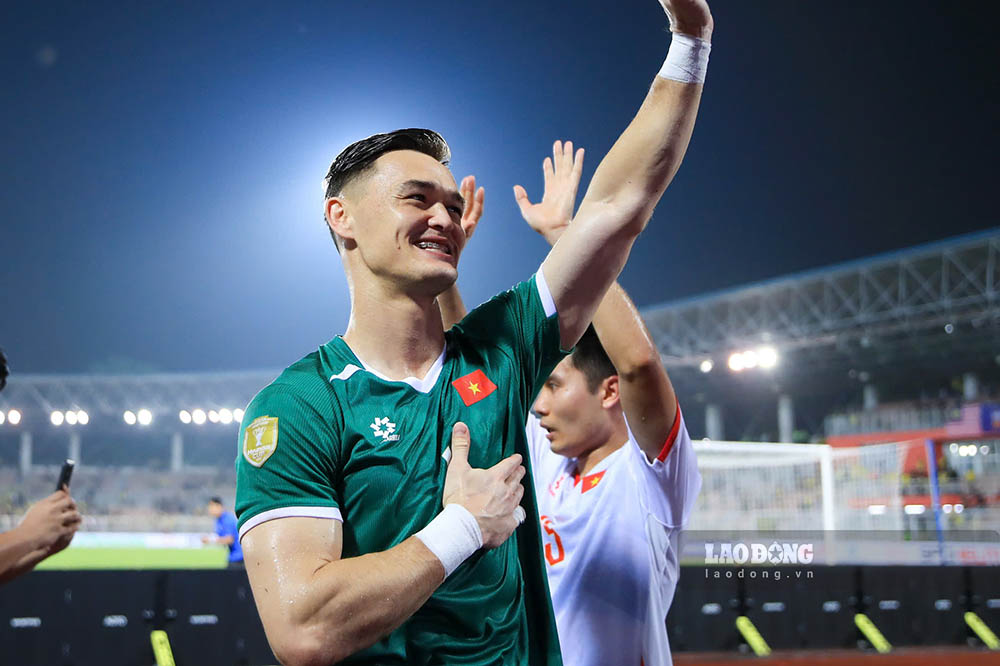 Goalkeeper Le Giang Patrik. Photo: Minh Dan