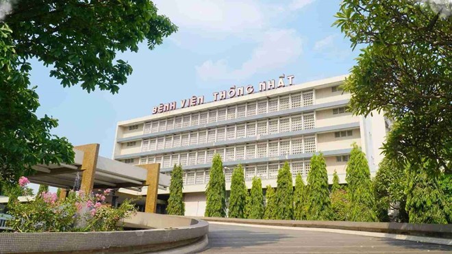 Thong Nhat Hospital HCMC is one of the first units to decide to handle Phuc Thien Company for pharmaceutical bidding fraud. Photo: Thong Nhat Hospital