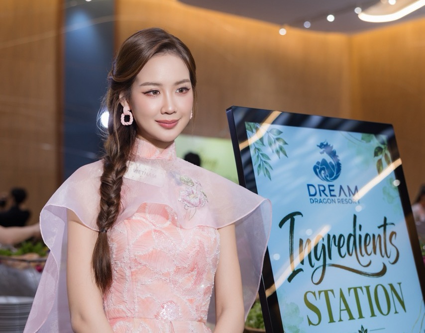Bao Ngoc had a good performance at Miss World. Photo: Sen Vang.