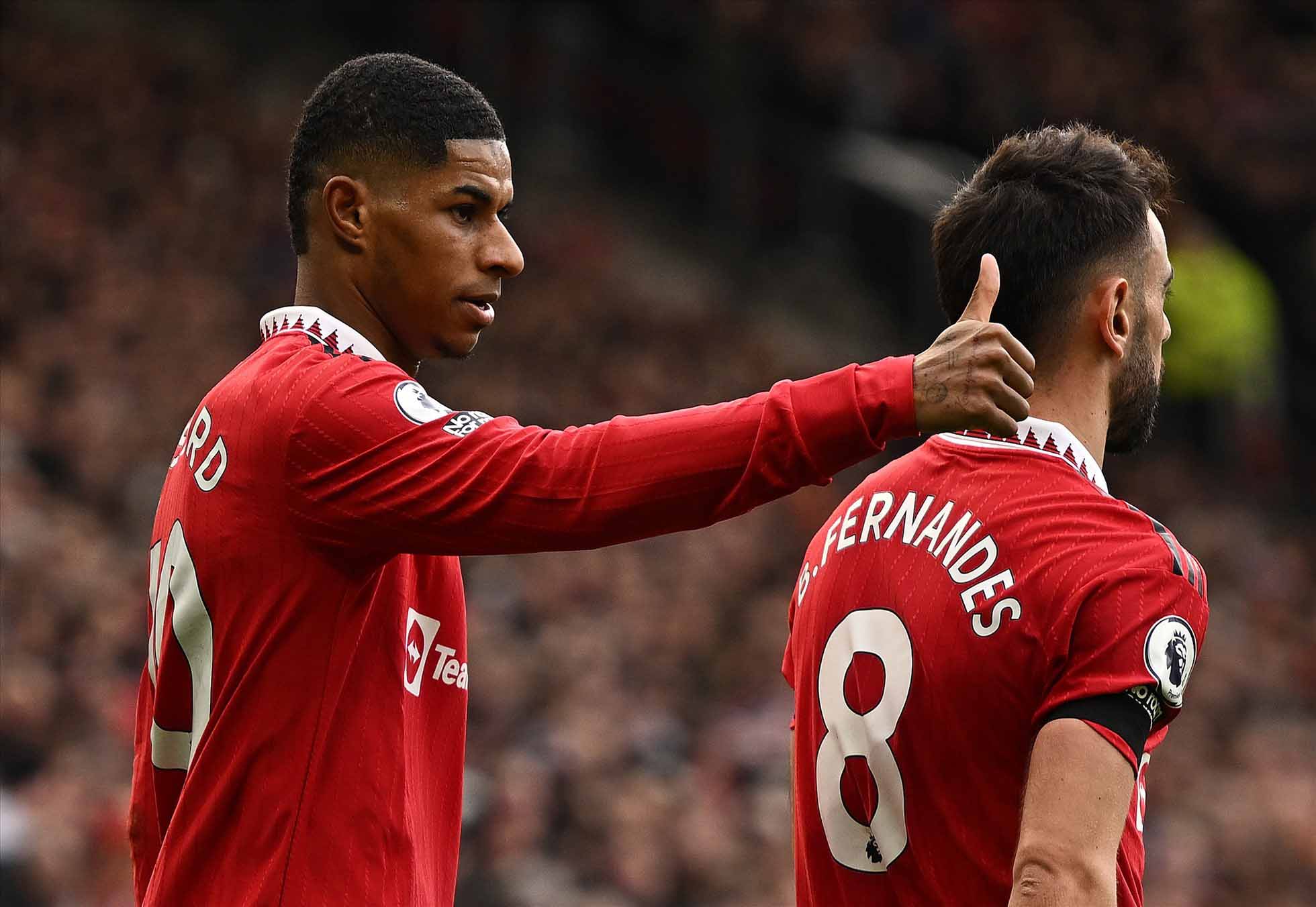 Rashford được kì vọng sẽ tỏa sáng nếu thật sự ở lại. Ảnh: AFP
