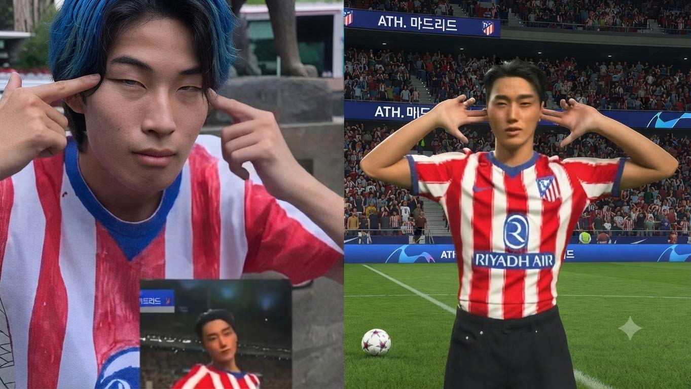 YouTuber Gamix is criticized for the "eye-catching" move when imitating Choi San's choreography, ATEEZ. Photo created by Gemini AI