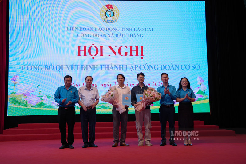 Lào Cai thành lập thêm 2 công đoàn cơ sở tại doanh nghiệp ngoài Nhà nước. Ảnh: Đinh Đại