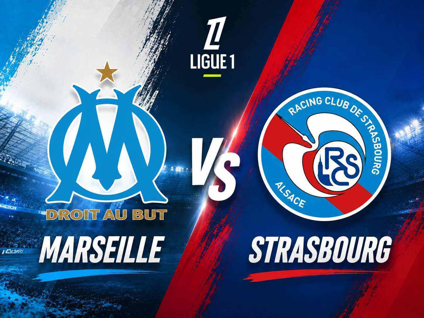 Marseille vs Strasbourg football prediction in round 1 of Ligue 1. Graphics: Dieu Anh