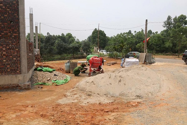 Hiện trường vụ tai nạn lao động khiến 1 người tử vong ở Phú Thọ. Ảnh: Công an Phú Thọ