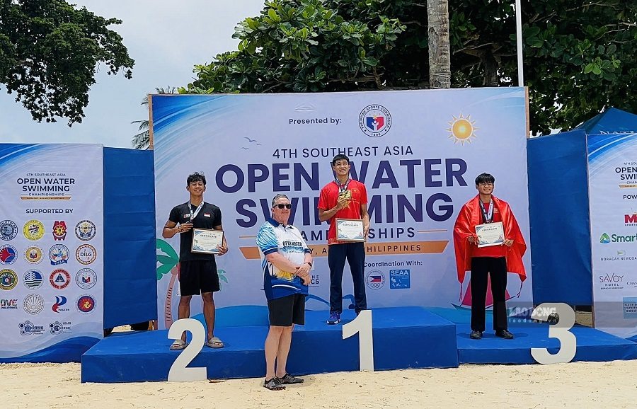 Vietnamese swimmers achieved good results on the first day of competition in the Philippines. Photo: Hoai Viet