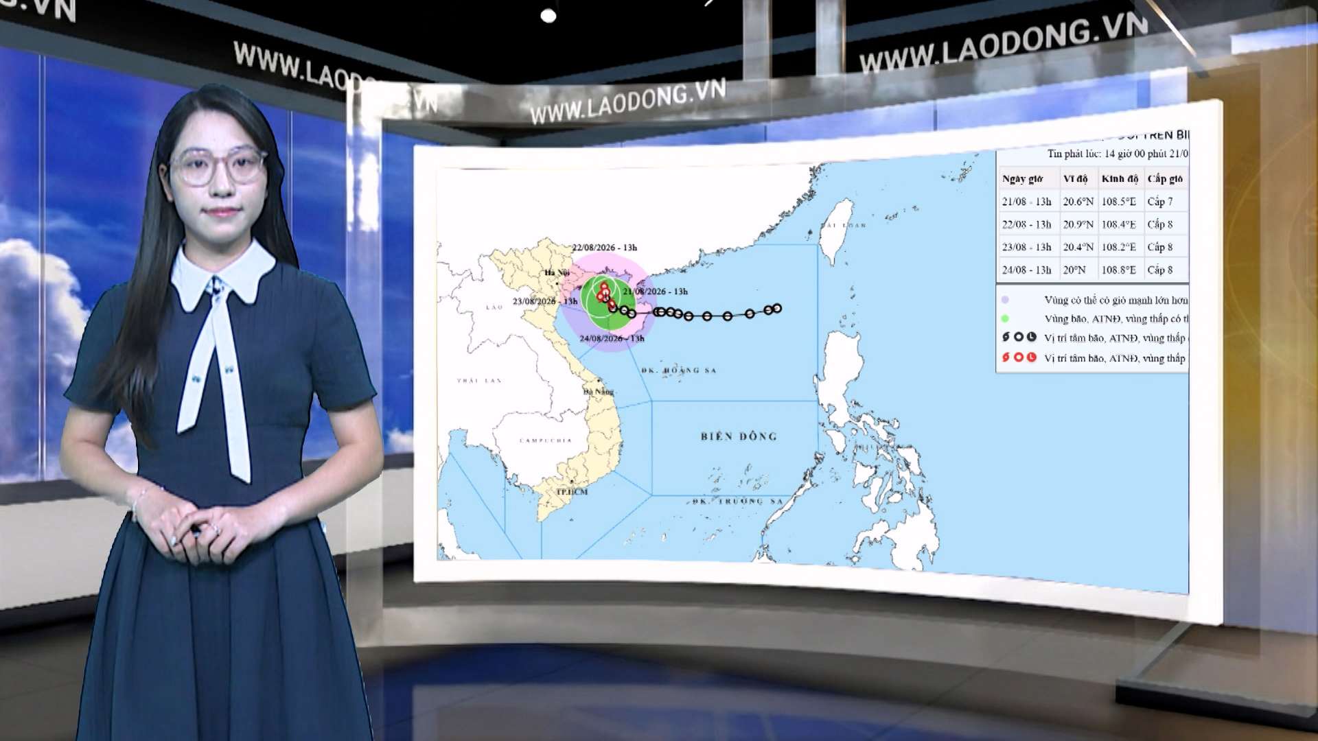 Weather forecast tonight and tomorrow 22. 8