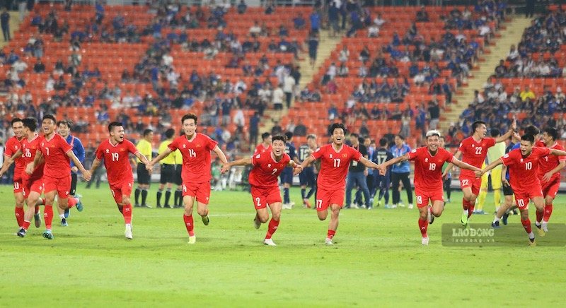 Vietnam team is the guest against Thailand in the final leg of the ASEAN Cup 2026. Photo: Thanh Vu