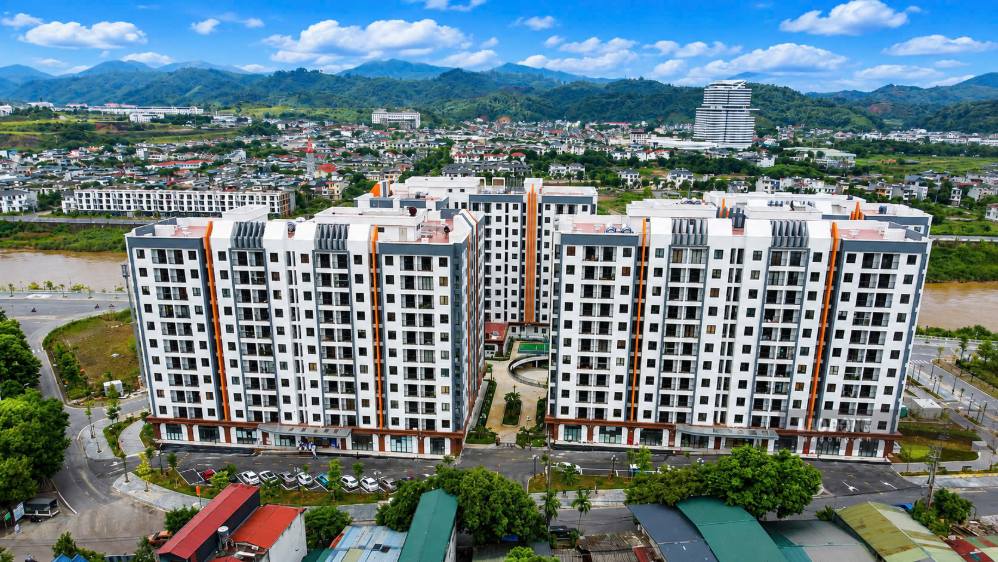 Toàn cảnh dự án Nhà ở xã hội Hacom Riverside.