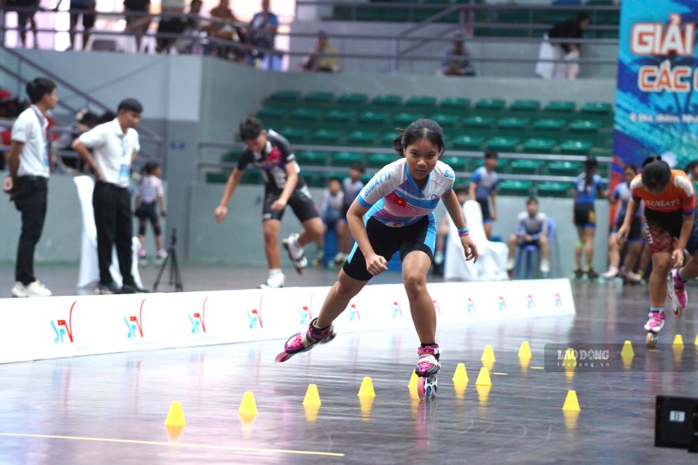 Athletes participating in the National Club Roller Sports Championship 2026. Photo: Huu Long