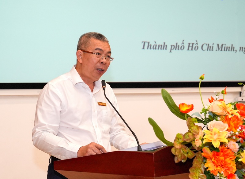 Ông Nguyễn Văn Thanh - Tổng giám đốc EVNHCMC - phát biểu tại buổi lễ. Ảnh: EVNHCMC cung cấp