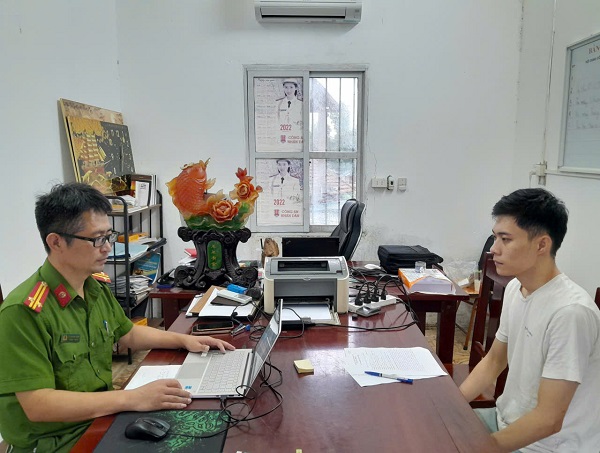 Đối tượng Nguyễn Thành Lộc vừa bị công an khởi tố. Ảnh: Công an Phú Thọ