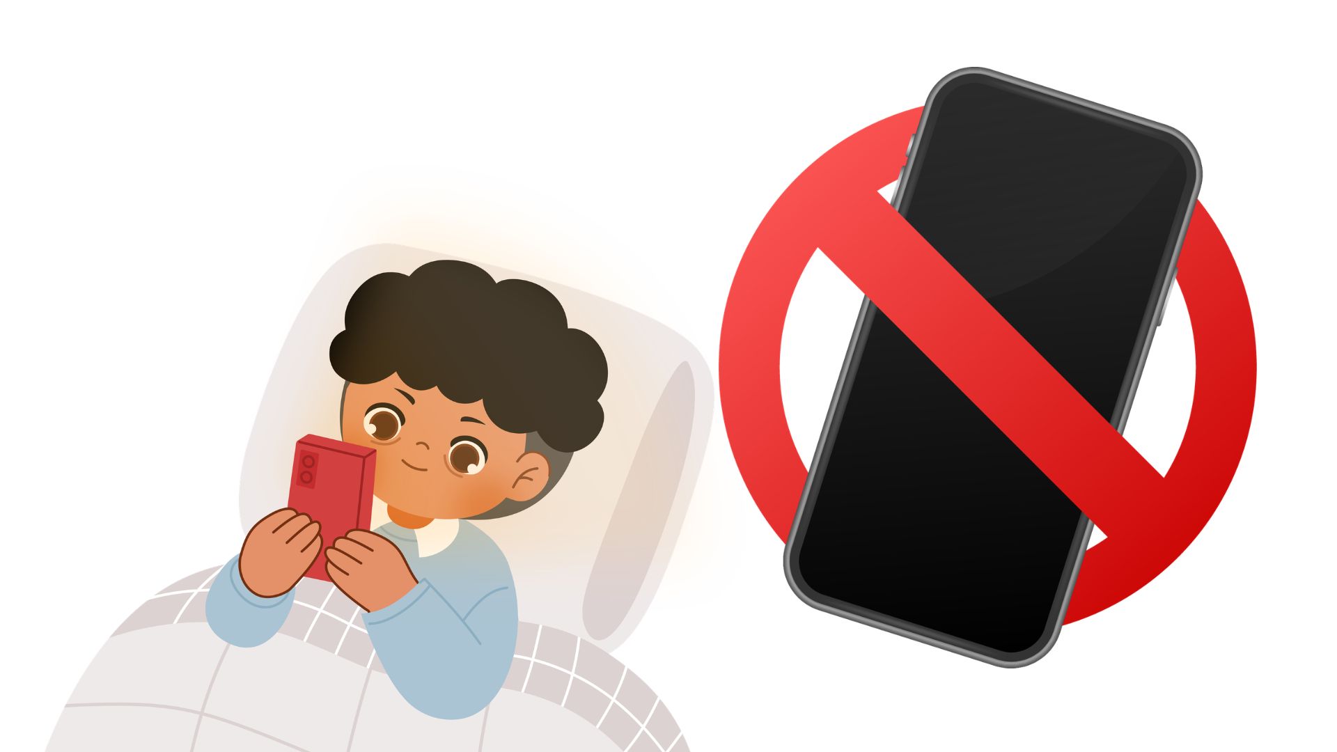 Children's excessive use of screens can affect sleep, movement time and limit direct interaction. Graphic photo: Huong Son/ Use of AI