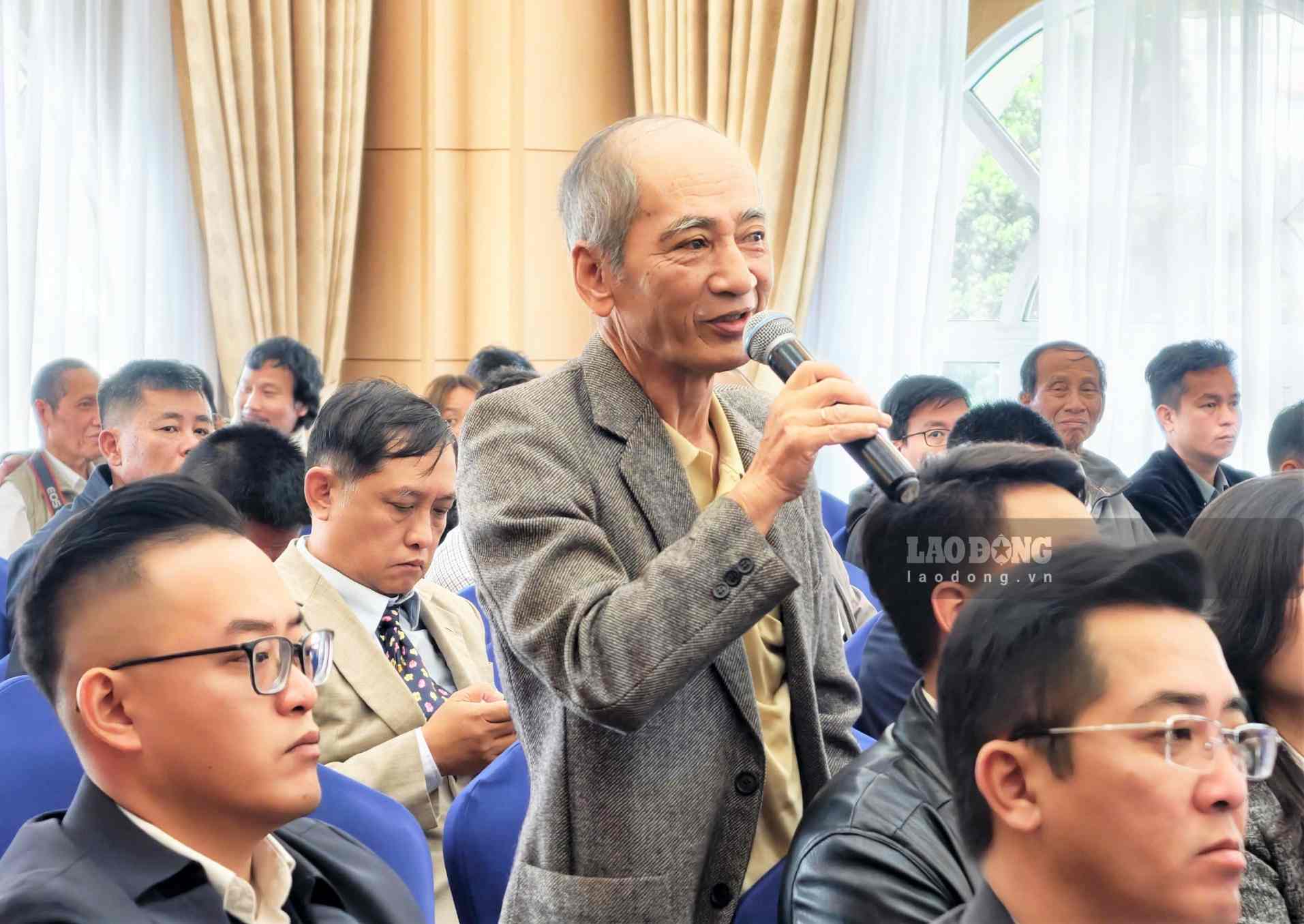 Đại diện các doanh nghiệp, nhà đầu tư đặt phát biểu tại hội nghị. Ảnh: Phúc Khánh