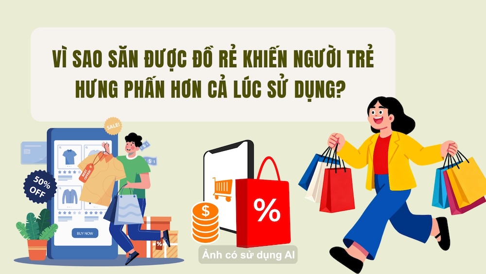 Explaining the feeling of excitement when young people hunt for cheap items