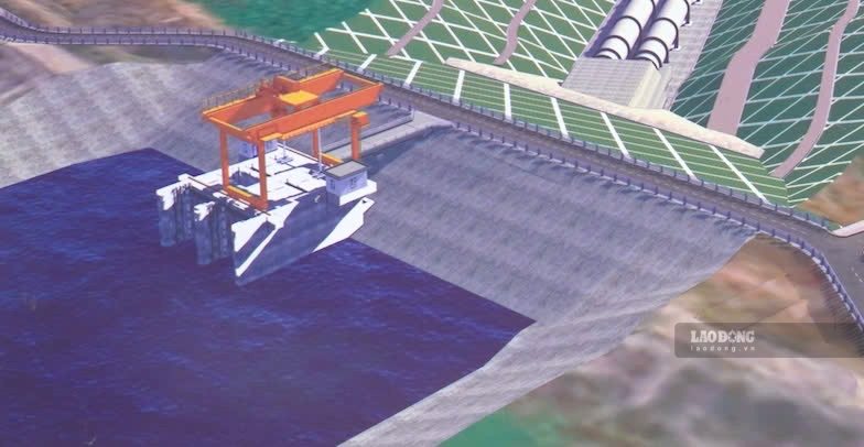 Phối cảnh Nhà máy thủy điện Trị An mở rộng. Ảnh: HAC