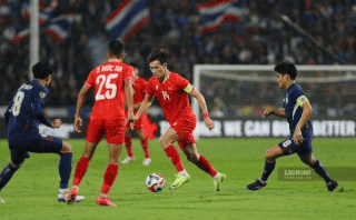 Vietnam team meets Thailand in the final of the first leg of ASEAN Cup 2026. Photo: Minh Dan/Thanh Vu