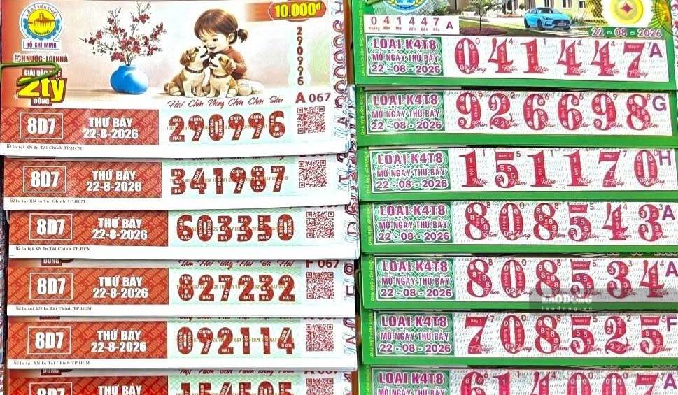 Xổ số miền Nam. Ảnh: Huyền Trân
