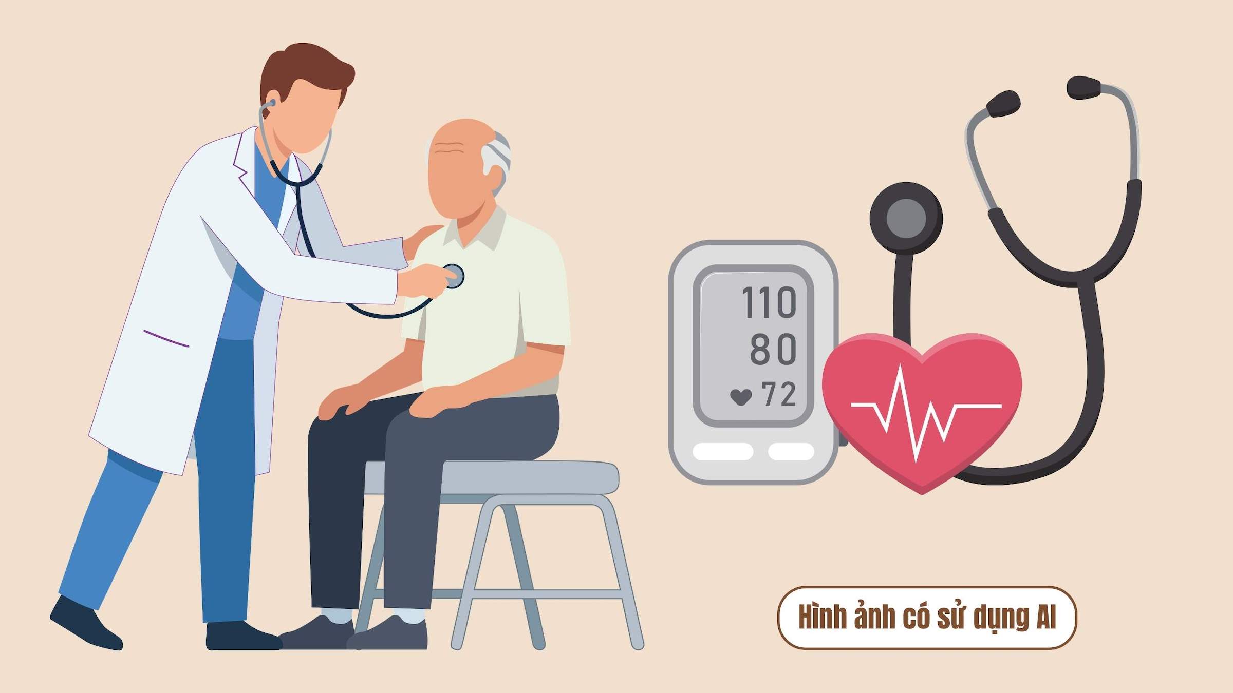 Expertos señalan 5 pasos para ayudar a controlar la presión arterial, muchas personas todavía lo hacen mal. Gráfico: IA
