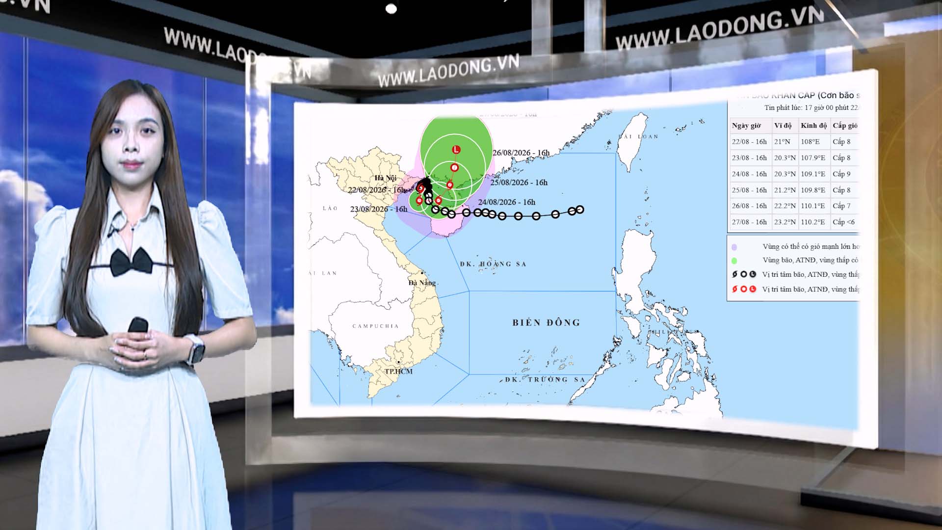 Weather forecast tonight and tomorrow August 23rd