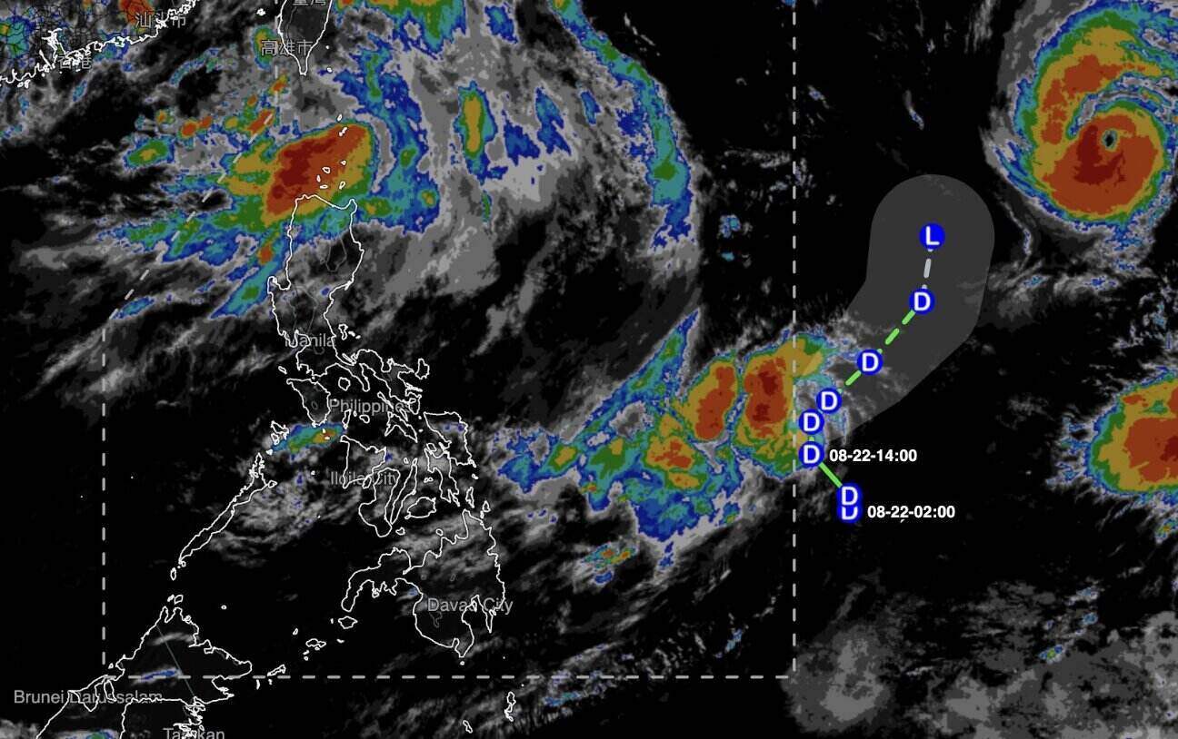 Forecast of Typhoon Saudel's path in the next 24 hours. Photo: PAGASA