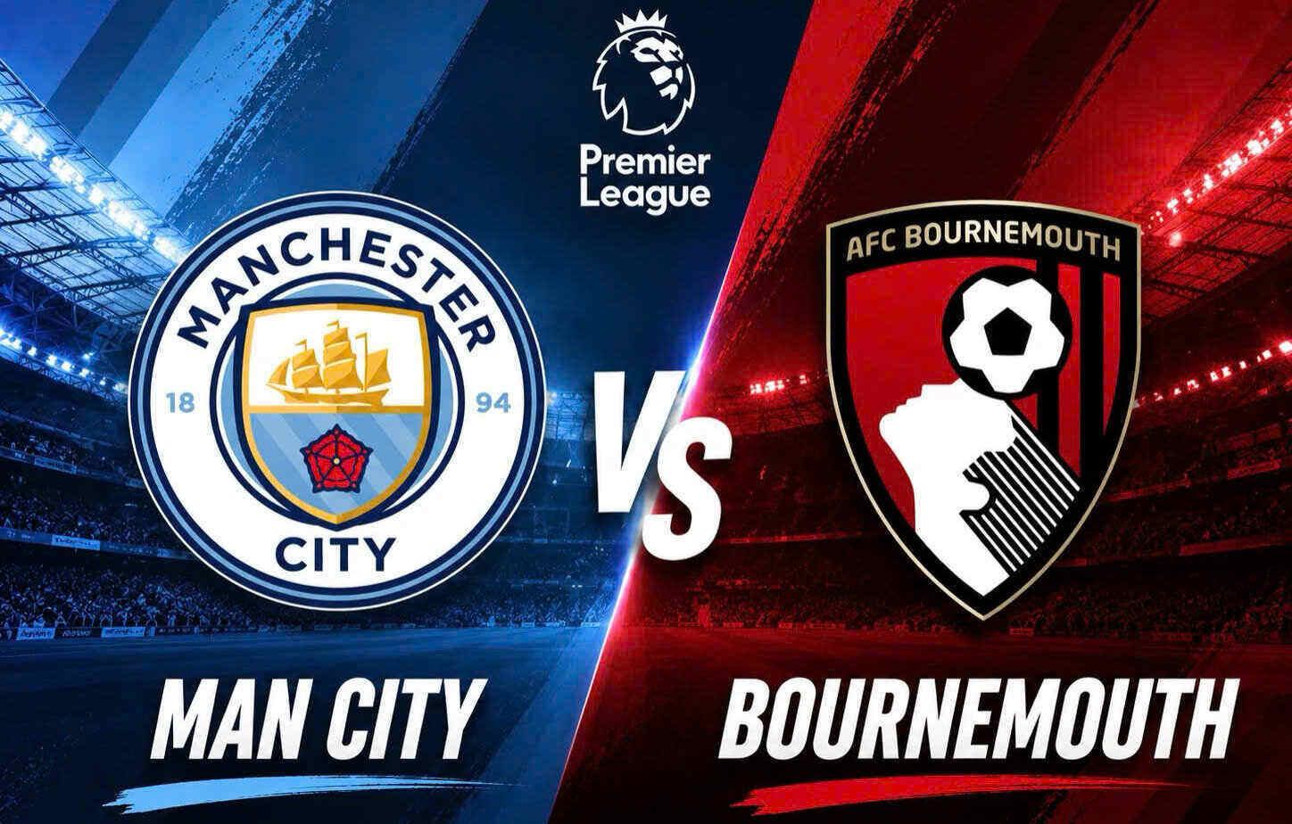 Predict the score of Man City vs Bournemouth in round 1 of the Premier League.  Graphics: Van An