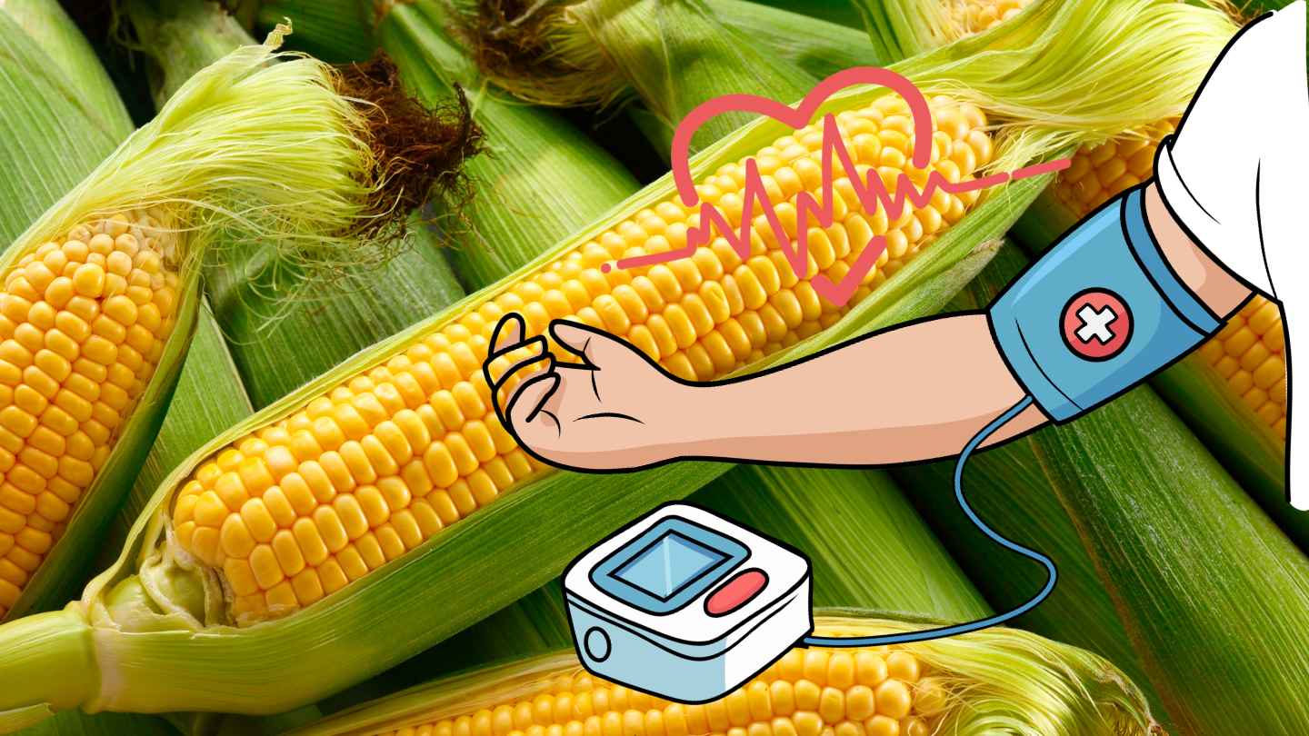 Eating corn properly, another good choice for people with high blood pressure. Graphics: Ha May/Source: Canva