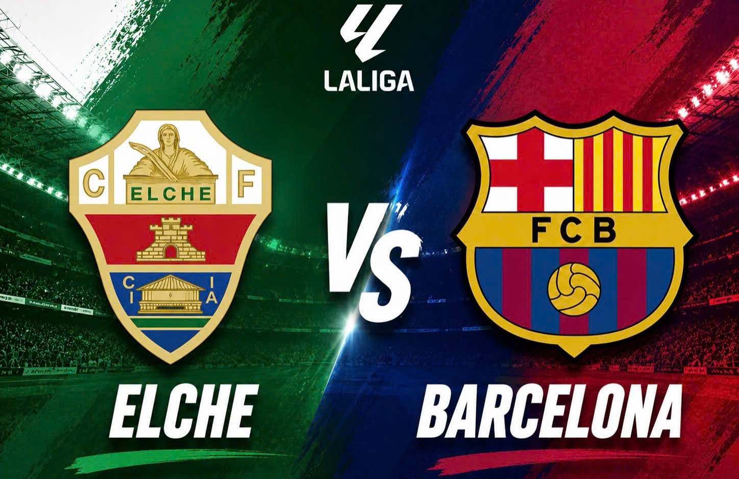 Elche vs Barcelona football prediction in La Liga round 2. Graphics: Dieu Anh