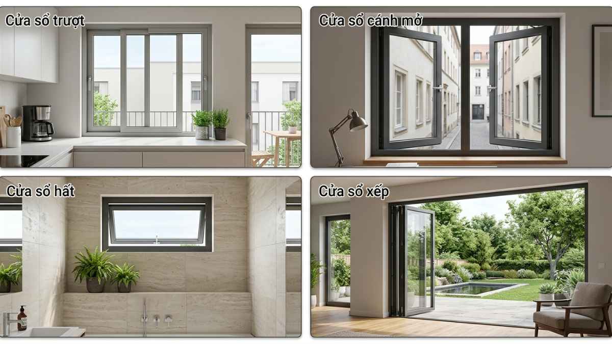Diverse window designs help optimize light, ventilation and area for each living space. Photo supported by AI