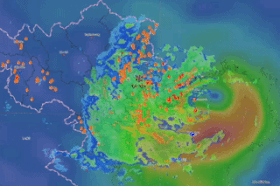 Storm No. 4 moves complicatedly and continuously changes direction, forecasting the next developments.
