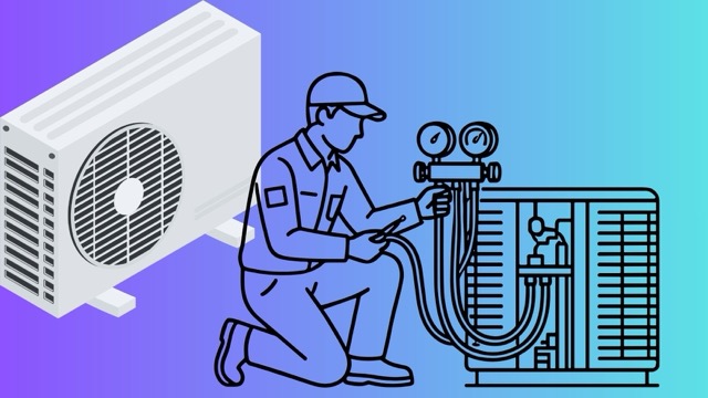 Placing the air conditioner heater incorrectly can make the cooling system poor, cooling slow and consume electricity. Graphic photo: Huong Son/Using AI