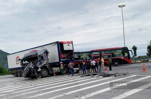 Scene of the accident. Photo: Hoang Anh